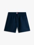 Blue Logo Relaxed Bermuda Shorts With Linen  Men
