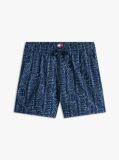Blue Print Poplin Relaxed Bermuda Shorts  Men