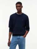 Blue Tommy Flag Slim Crew Neck Jumper  Men