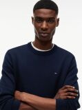 Blue Tommy Flag Slim Crew Neck Jumper  Men