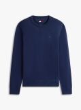 Blue Tommy Flag Slim Crew Neck Jumper  Men