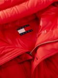 Red Logo Hooded Relaxed Puffer Jacket  Men