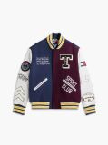 Multi Μάλλινο Τζάκετ Με Varsity Letterman Σχέδιο  Άνδρες
