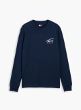 Blue Signature Logo Slim Long Sleeve T-Shirt  Men