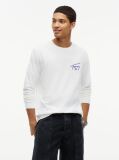 Beige Signature Logo Slim Long Sleeve T-Shirt  Men