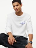 Beige Signature Logo Slim Long Sleeve T-Shirt  Men