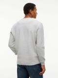 Grey Washed Waffle Knit Henley Long Sleeve T-Shirt  Men