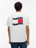 Άσπρο Άνετο T-Shirt Με Λογότυπο  Άνδρες