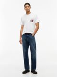 Beige Back Graphic Jersey Crew Neck T-Shirt  Men