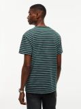 Multi Ριγέ Βαμβακερό T-Shirt Με Σημαιάκι Tommy  Άνδρες