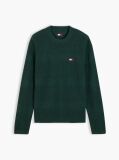 Green Tommy Badge Textured Jumper  Men