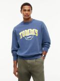 Blue Varsity Logo Relaxed Terry Sweatshirt  Men