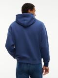 Μπλε Άνετο Σουέτ Hoody Με Λογότυπο  Άνδρες