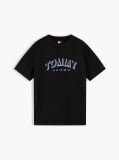 Black Logo Relaxed Crew Neck T-Shirt  Men