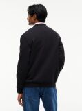 Μαύρο Φούτερ Με Κλασική Λαιμόκοψη Και Fleece Επένδυση  Άνδρες