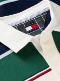 Multi Relaxed Fit Rugby Stripe Long Sleeve Polo Shirt  Men