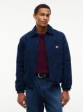 Blue Peached Twill Harrington Jacket  Men