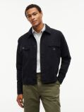 Μαύρο Oversized Overshirt Με Herringbone Πλέξη  Άνδρες