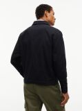 Μαύρο Oversized Overshirt Με Herringbone Πλέξη  Άνδρες
