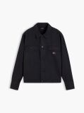 Μαύρο Oversized Overshirt Με Herringbone Πλέξη  Άνδρες