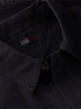 Μαύρο Oversized Overshirt Με Herringbone Πλέξη  Άνδρες