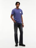 Blue Logo Jersey Crew Neck T-Shirt  Men