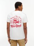 White Logo Jersey Crew Neck T-Shirt  Men