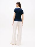 Blue Essential Slim Rib-Knit T-Shirt  Women