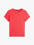 Κόκκινο Essential Ριμπ T-Shirt Σε Slim Γραμμή  Γυναίκες