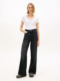 White Essential V-Neck Slim Fit T-Shirt  Women