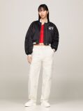 Beige Harper High Rise Mom Cargo Trousers  Women