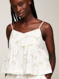Multi Floral Cropped Fit Spaghetti Strap Top  Women