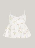 Multi Floral Cropped Fit Spaghetti Strap Top  Women