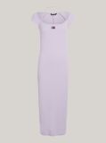 Purple Tommy Badge Bodycon Ribbed Midi Dress  Women