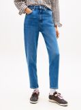Denim Mom Ψηλόμεσο Τζιν Σε Ίσια Tapered Γραμμή  Γυναίκες