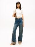 White Flag Embroidery Short Sleeve Jumper  Women