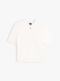 White Flag Embroidery Short Sleeve Jumper  Women