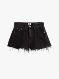 Denim Relaxed Distressed Denim Shorts  Women