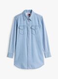 Denim Mini Denim Shirt Dress  Women