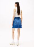 Denim Distressed Denim Mini Mom Skirt  Women