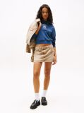 Μωβ Boxy Cropped Hoody Με Λογότυπο  Γυναίκες