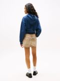 Μωβ Boxy Cropped Hoody Με Λογότυπο  Γυναίκες