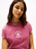 Purple Regular Fit Varsity T-Shirt  Women