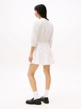 Beige Relaxed Poplin Tiered Mini Dress  Women