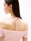 Pink Halterneck Fit And Flare Mini Dress  Women