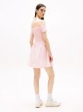 Pink Halterneck Fit And Flare Mini Dress  Women