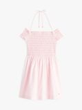 Pink Halterneck Fit And Flare Mini Dress  Women
