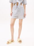 Multi Paperbag Shorts With Linen  Women