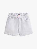 Multi Paperbag Shorts With Linen  Women