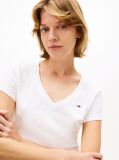 Μπεζ T-Shirt Με V-Λαιμόκοψη  Γυναίκες